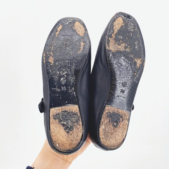 The Row Ava Leather Mary Jane Flats Sz 36 - Picture 8 of 13